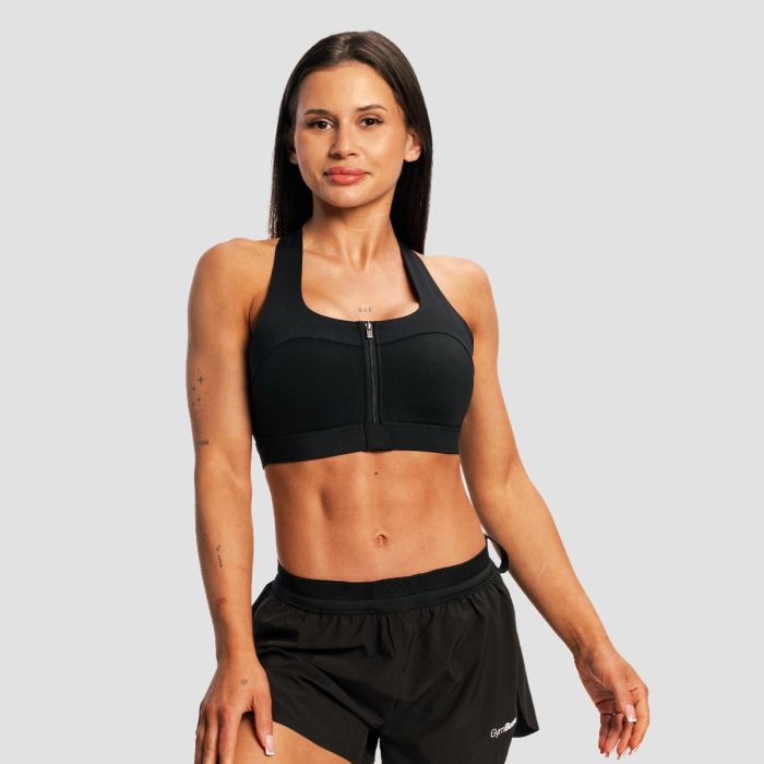 Women‘s Pulse X Running Sports Bra Black - GymBeam XS