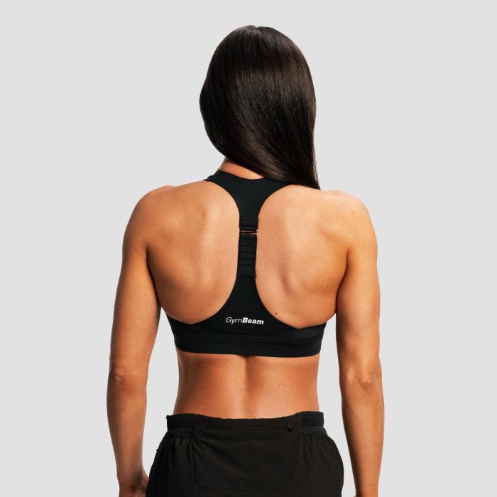 Women‘s Pulse X Running Sports Bra Black - GymBeam XS