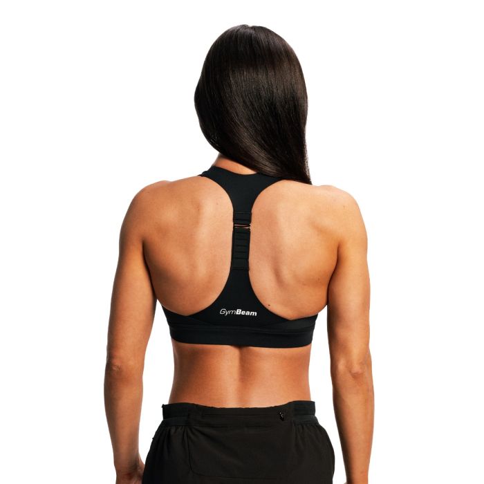 Women‘s Pulse X Running Sports Bra Black - GymBeam XS