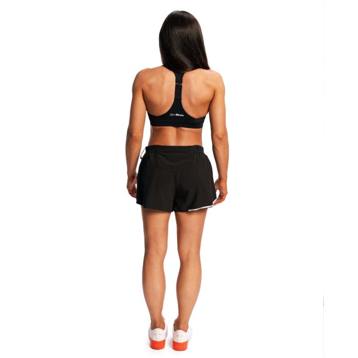 Women‘s Pulse X Running Sports Bra Black - GymBeam XS