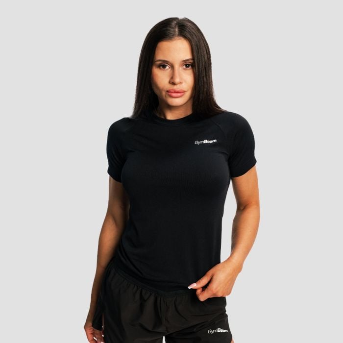 Women‘s Pulse X Running T-shirt Black - GymBeam L