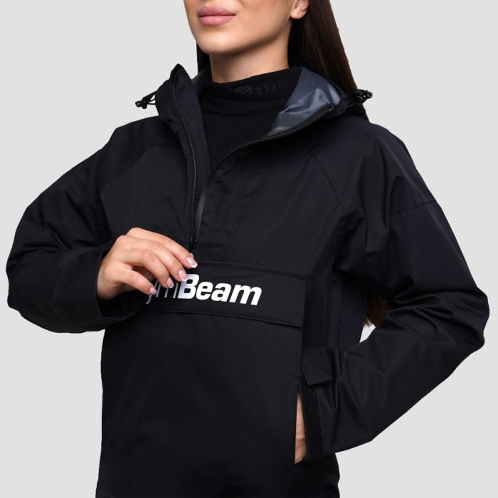 Women‘s Rain Smock Jacket Black - GymBeam L