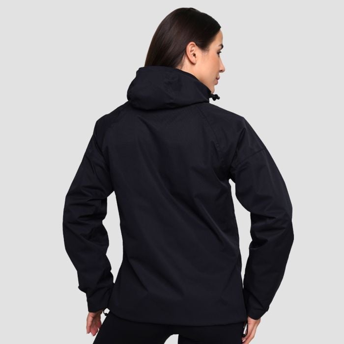 Women‘s Rain Smock Jacket Black - GymBeam L