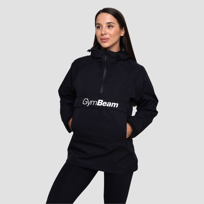 Women‘s Rain Smock Jacket Black - GymBeam L