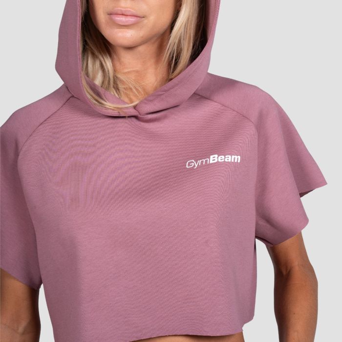 Women‘s Relay Cropped Hoodie Haze - GymBeam XXL