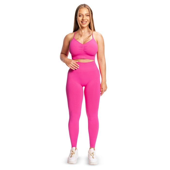 Women‘s Sculpt Seamless Leggings Rose - GymBeam L
