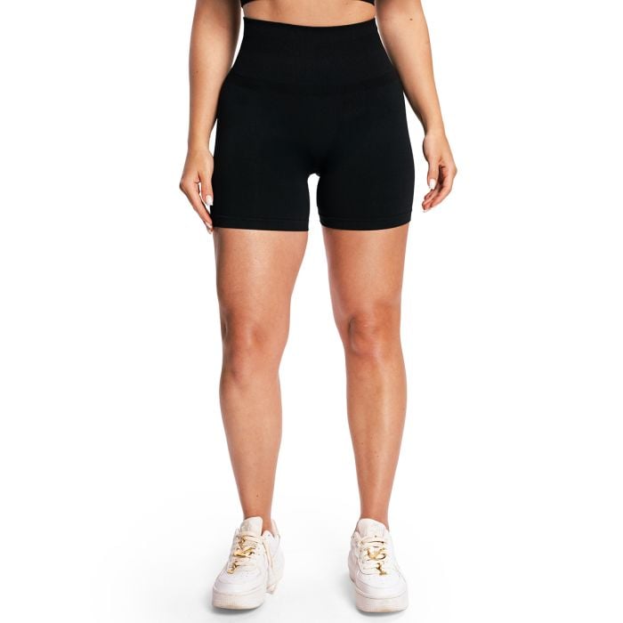 Women‘s Sculpt Seamless Shorts Black - GymBeam XL