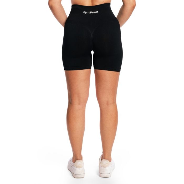 Women‘s Sculpt Seamless Shorts Black - GymBeam XL