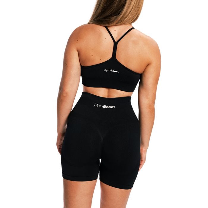 Women‘s Sculpt Seamless Shorts Black - GymBeam XL