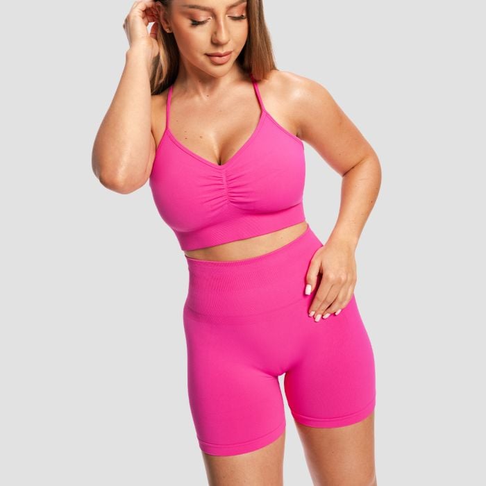 Women‘s Seamless Sculpt Shorts Rose - GymBeam L