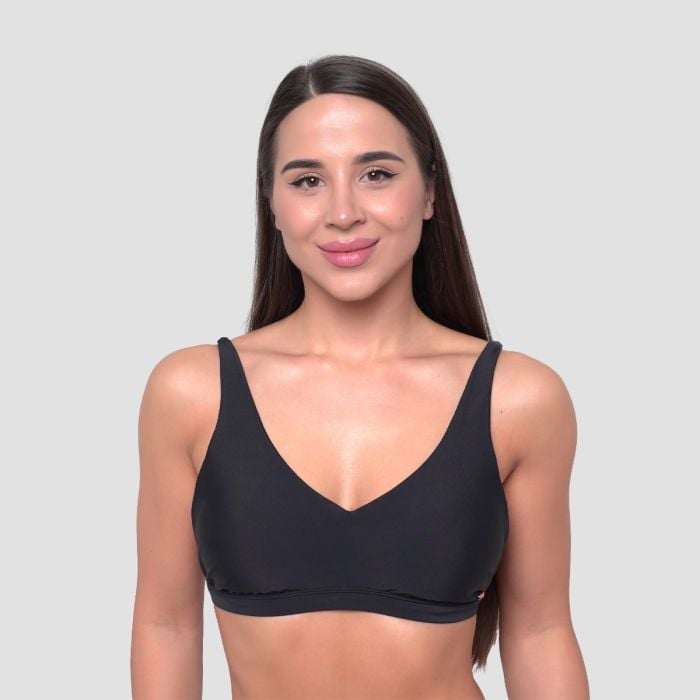 Women‘s Sports Bikini Top Black - GymBeam XL