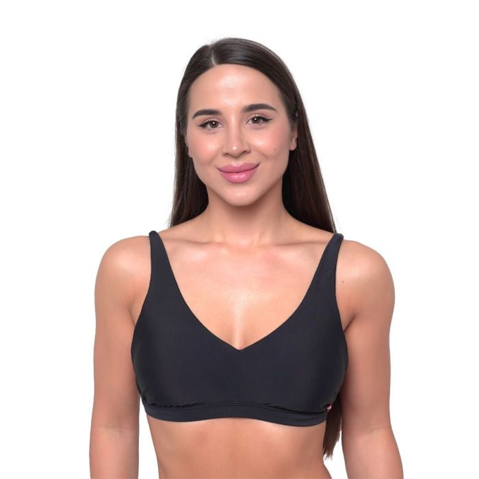 Women‘s Sports Bikini Top Black - GymBeam XL