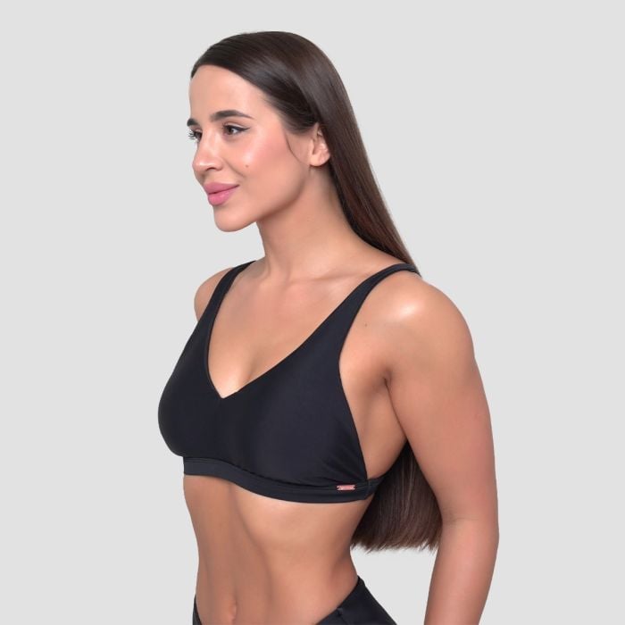 Women‘s Sports Bikini Top Black - GymBeam XL
