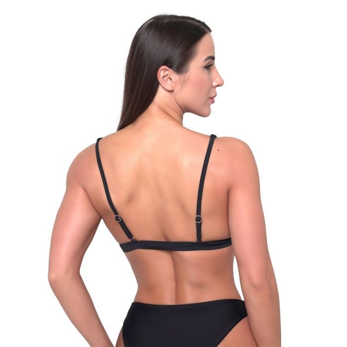 Women‘s Sports Bikini Top Black - GymBeam XL