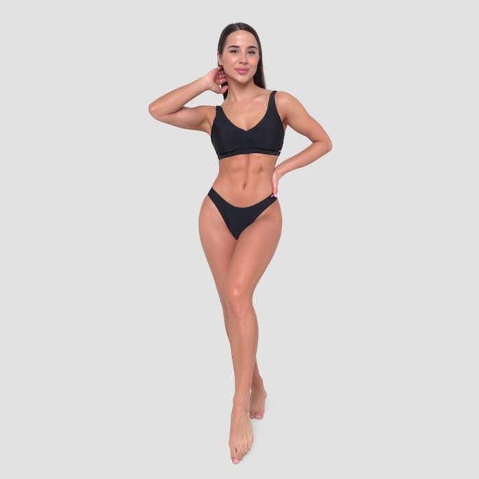 Women‘s Sports Bikini Top Black - GymBeam XL