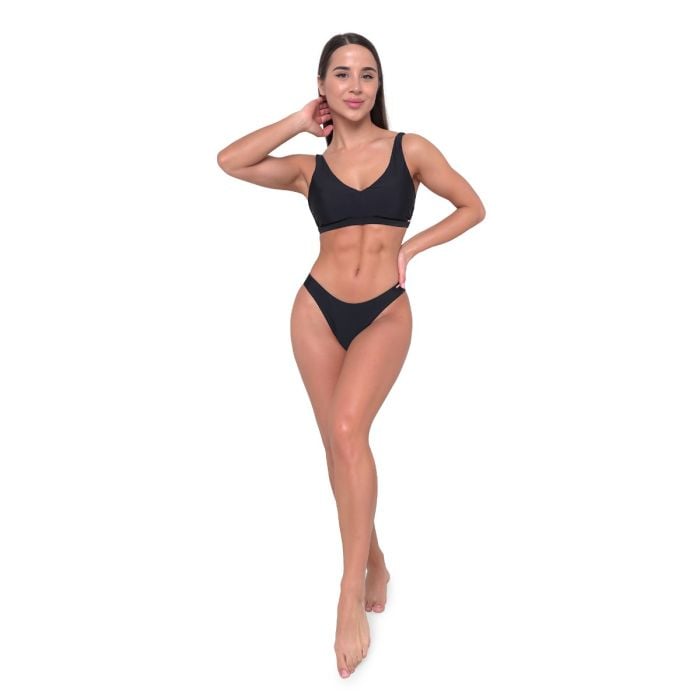 Women‘s Sports Bikini Top Black - GymBeam XL