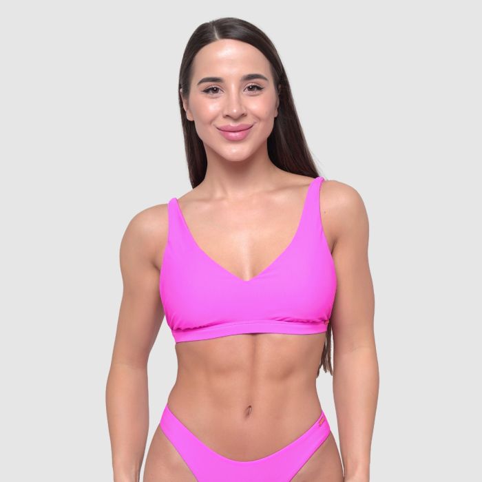 Women‘s Sports Bikini Top Pink - GymBeam XL