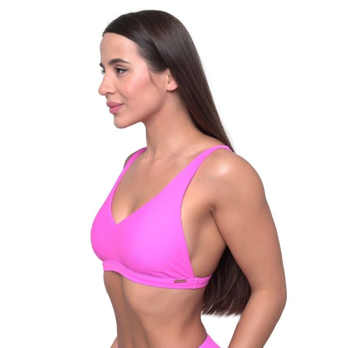 Women‘s Sports Bikini Top Pink - GymBeam XL