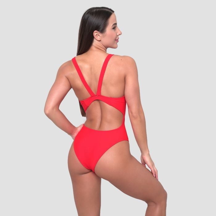 Women‘s Sports Swimsuit Red - GymBeam XL