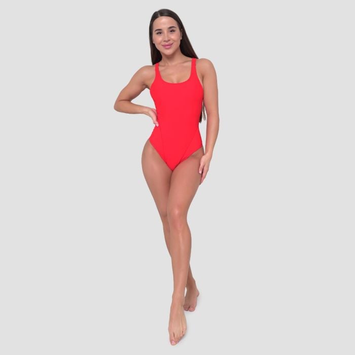 Women‘s Sports Swimsuit Red - GymBeam XL