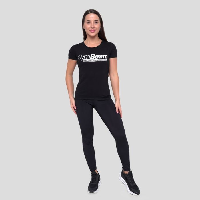 Women‘s Strong Tomorrow T-Shirt Black - GymBeam L