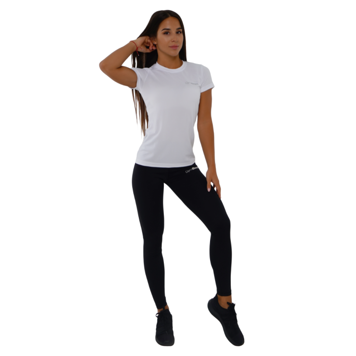 Women‘s TRN T-Shirt White - GymBeam XXL - white + silver logo