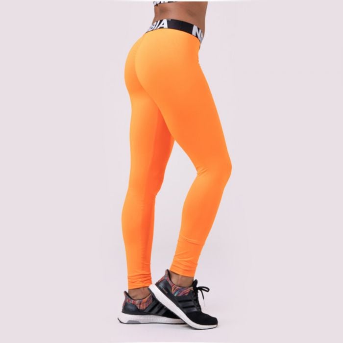 Women‘s leggings Squad Hero Scrunch Butt Orange - NEBBIA