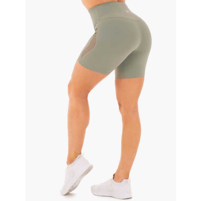 Women‘s shorts Hype High Waisted Mesh olive - Ryderwear