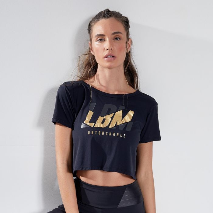 Women's T-shirt Cropped Allure Black - LABELLAMAFIA