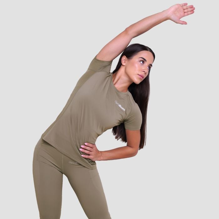 Women‘s Pulse Running T-Shirt Vetiver - GymBeam XXL