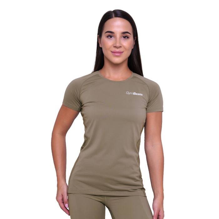 Women‘s Pulse Running T-Shirt Vetiver - GymBeam XXL
