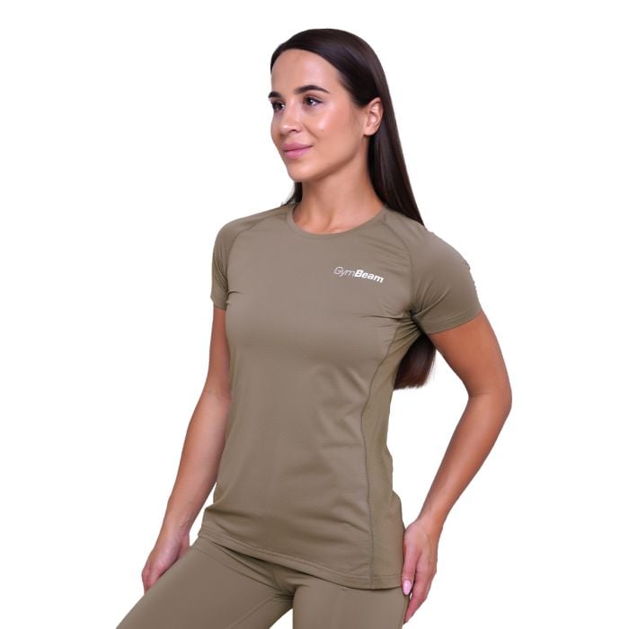 Women‘s Pulse Running T-Shirt Vetiver - GymBeam XXL