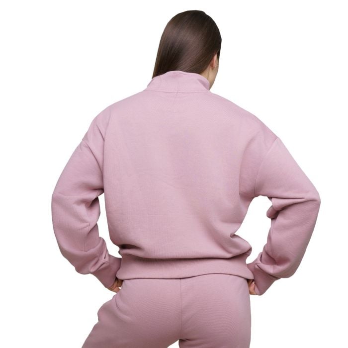 Women‘s Agile 1/2 Zip Jumper Woodrose - GymBeam XL