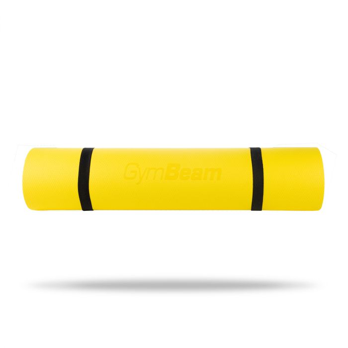 Yoga Mat Dual Grey Yellow - GymBeam