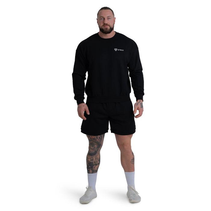 ZOA Relaxed Sweatshirt Black - STRIX XXL