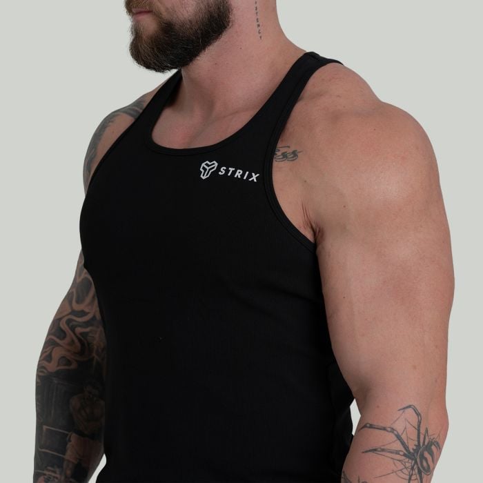 Ribbed Tank Top Black - STRIX L