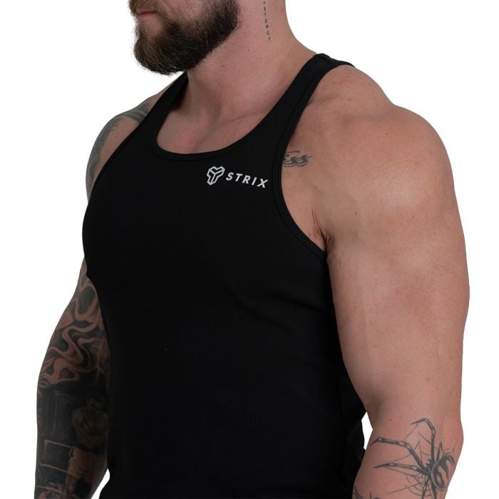 Ribbed Tank Top Black - STRIX L