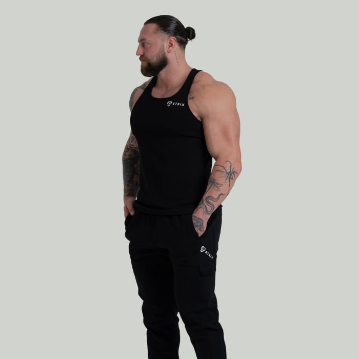 Ribbed Tank Top Black - STRIX L