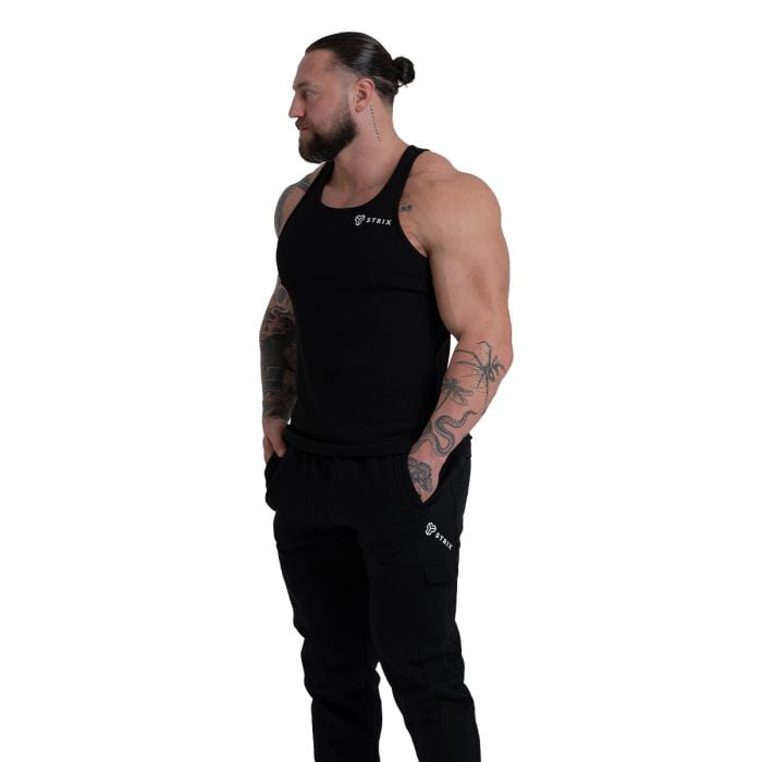 Ribbed Tank Top Black - STRIX L