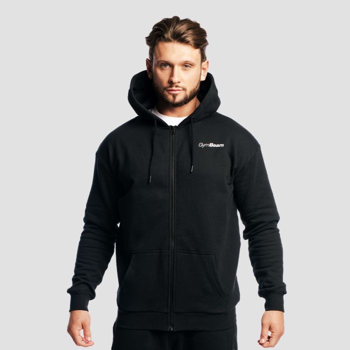 Zone Zip Up Hoodie Black - GymBeam M