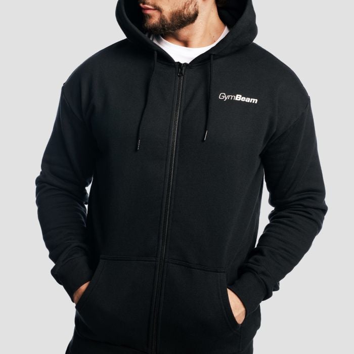 Zone Zip Up Hoodie Black - GymBeam M