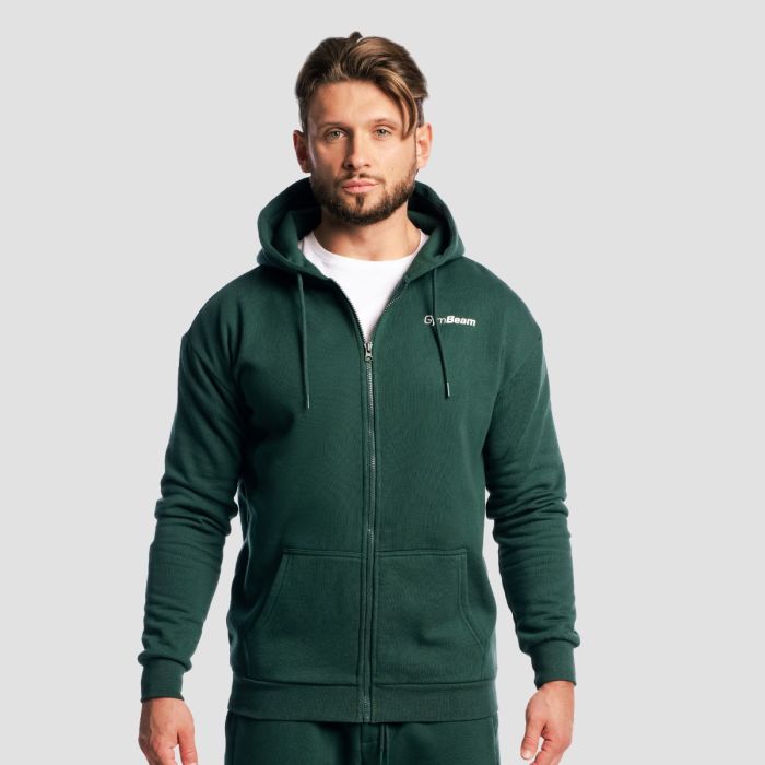 Zone Zip Up Hoodie Forest - GymBeam M