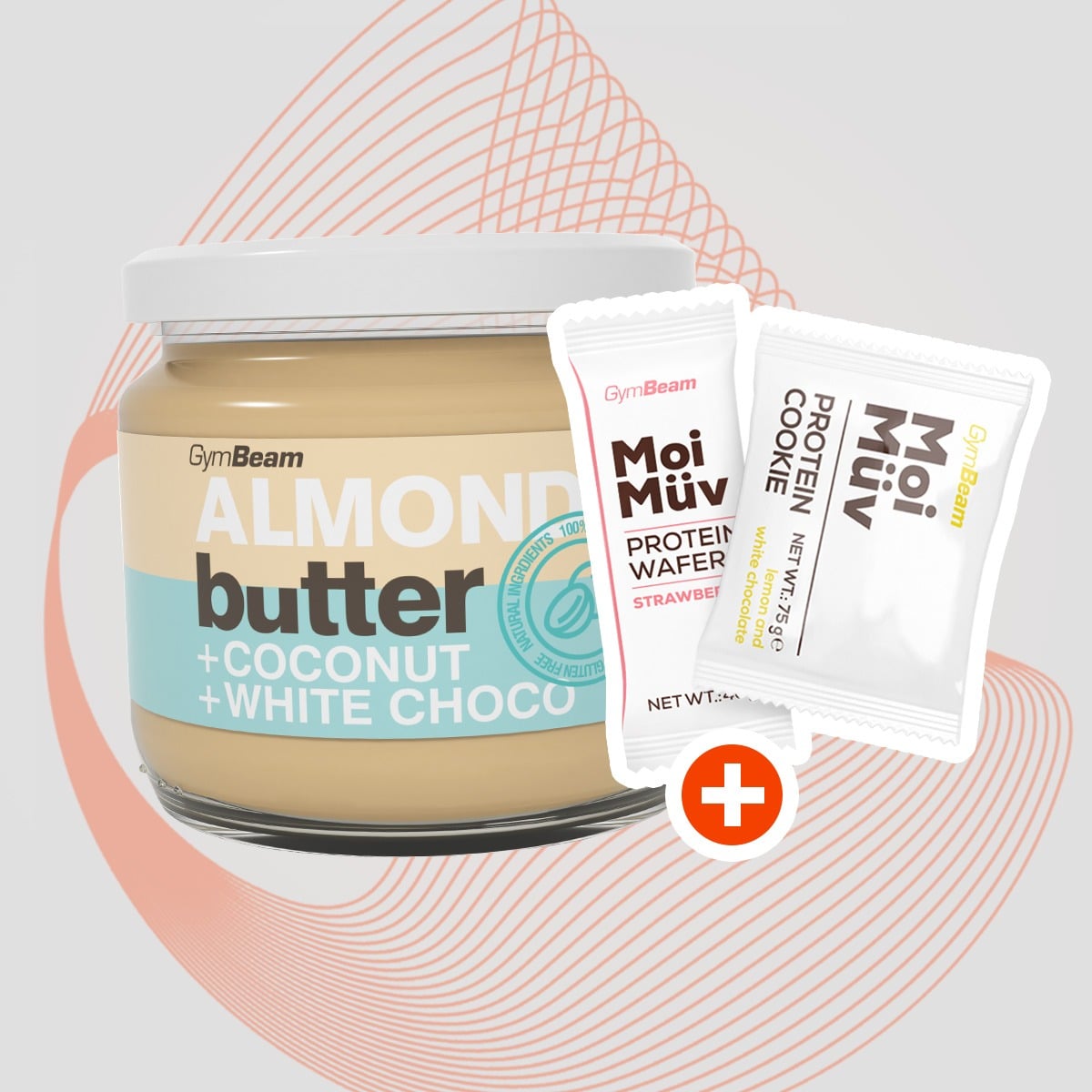 Almond Butter with Coconut and White Choco - Gymbeam + gifts