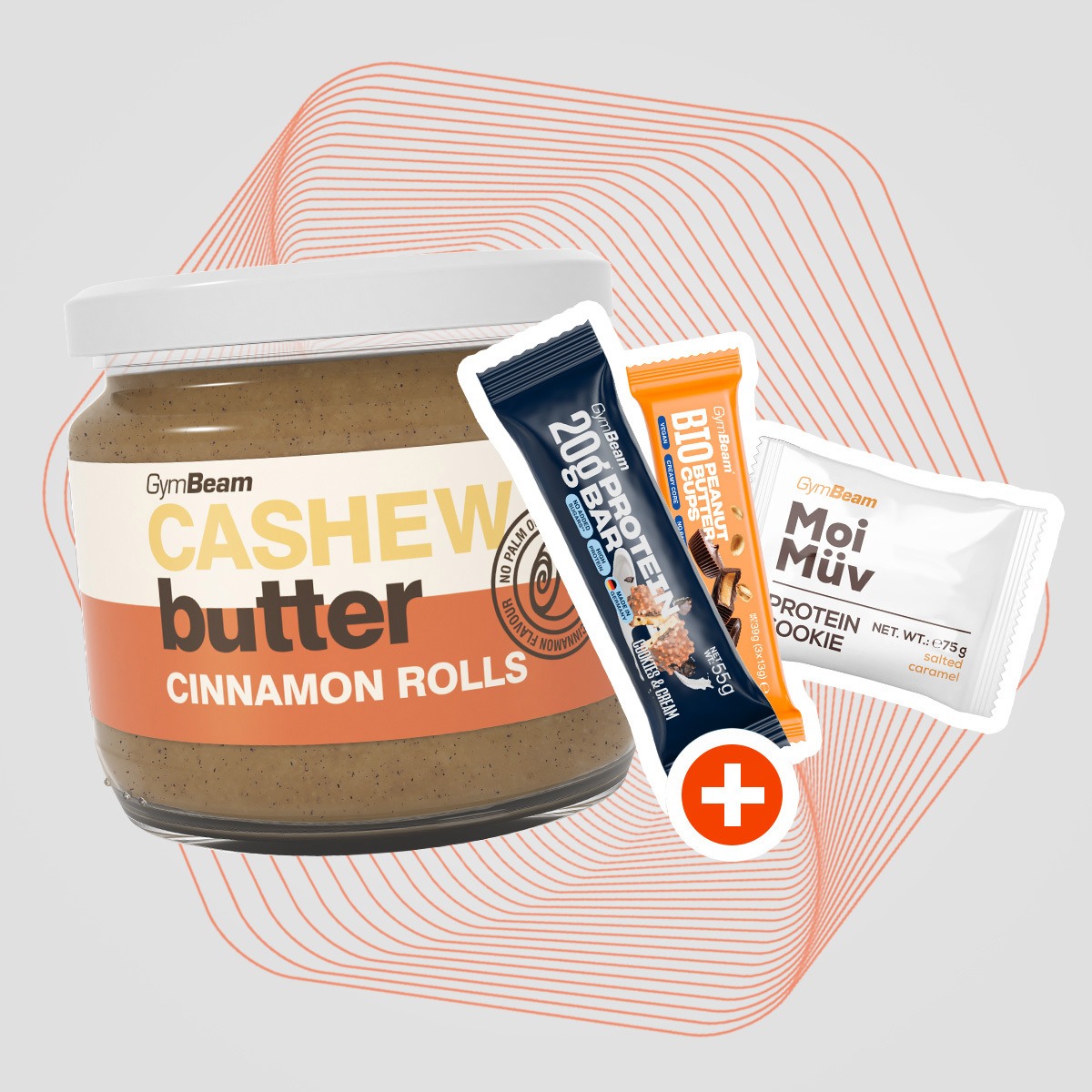 Cashew Butter - Cinnamon Rolls - GymBeam + gifts