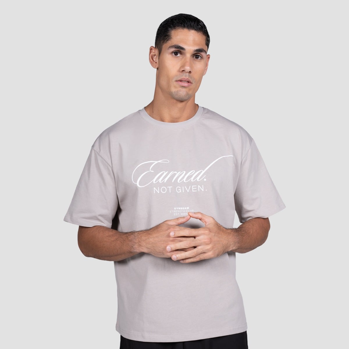 Earned T-shirt Gray - GymBeam