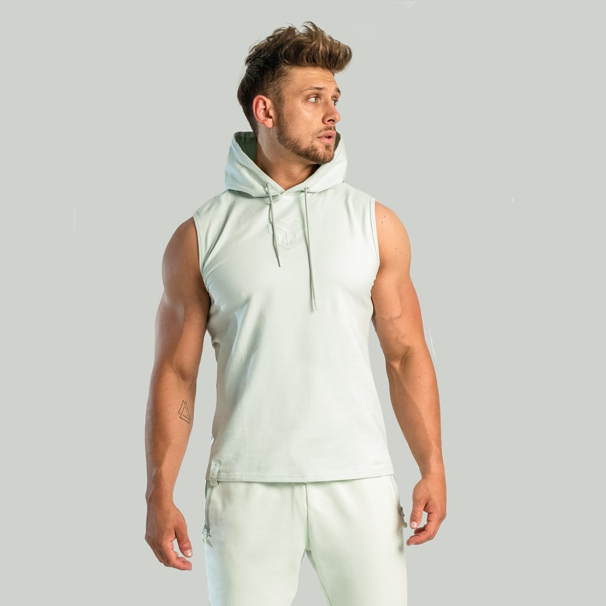 Essential Tank Top Hoodie Moon Grey - STRIX