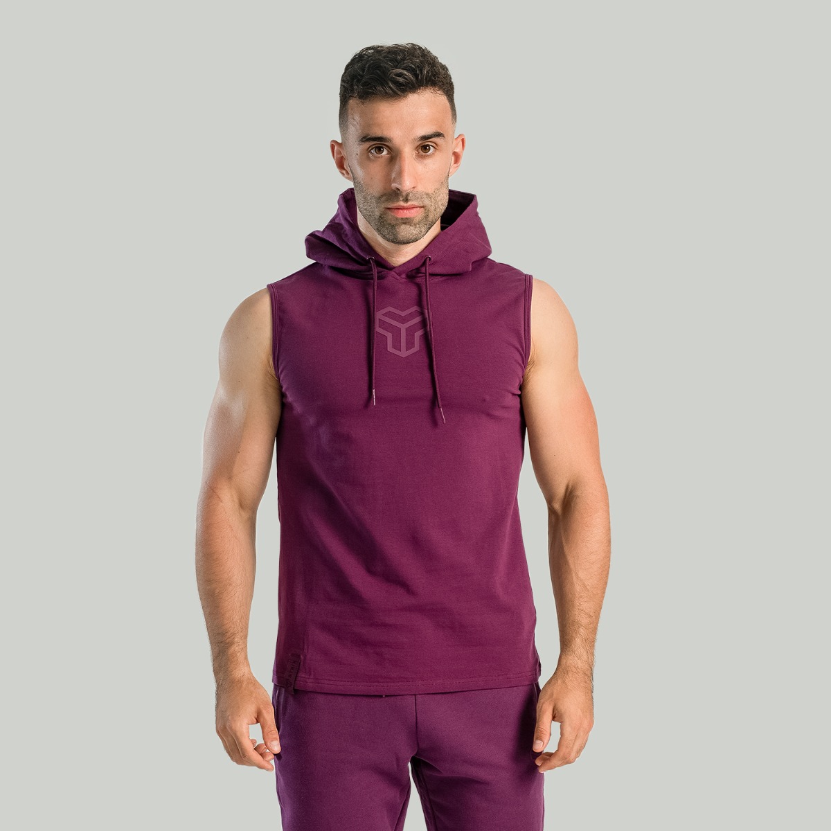 Essential Tank Top Hoodie Plum - STRIX