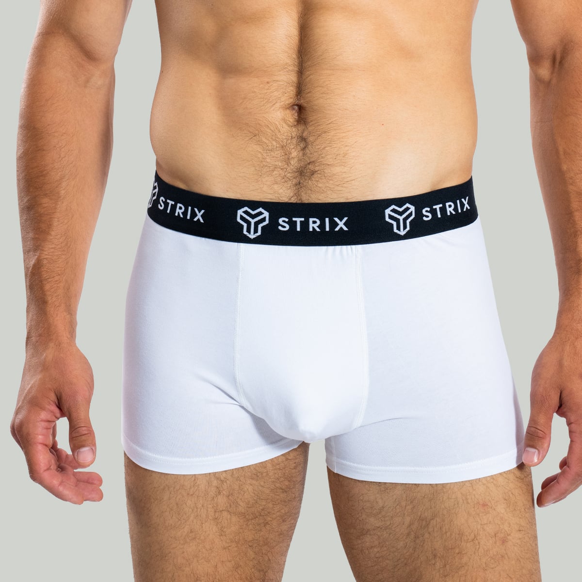 Men‘s Essential Trunks 2Pack White - STRIX