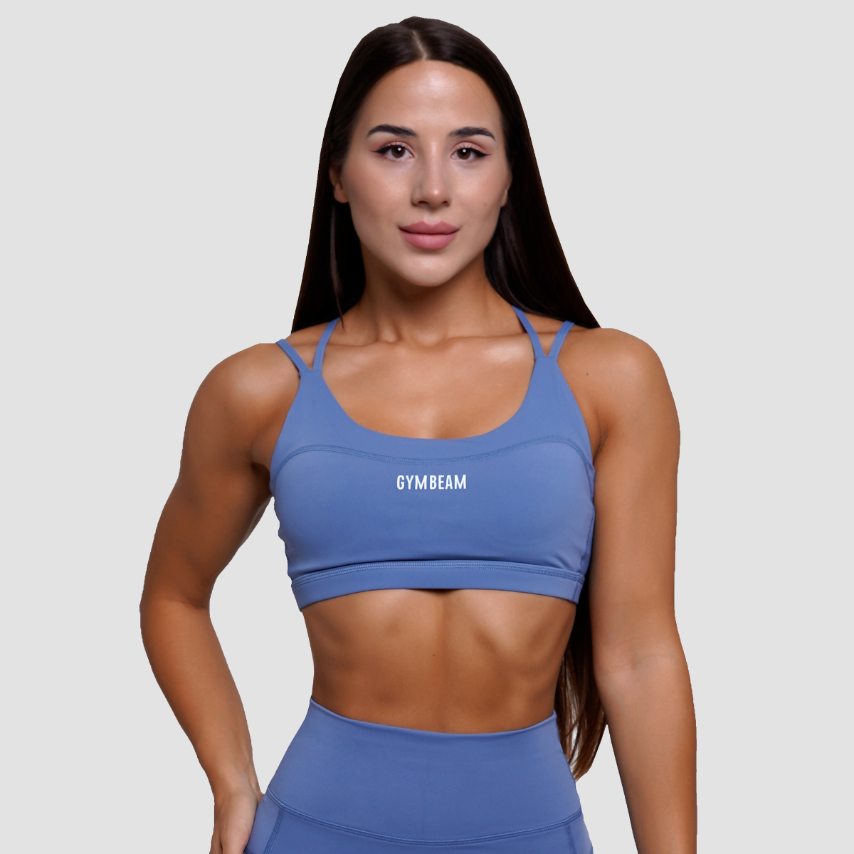 FIT Sports Bra Mist Steel Blue - GymBeam