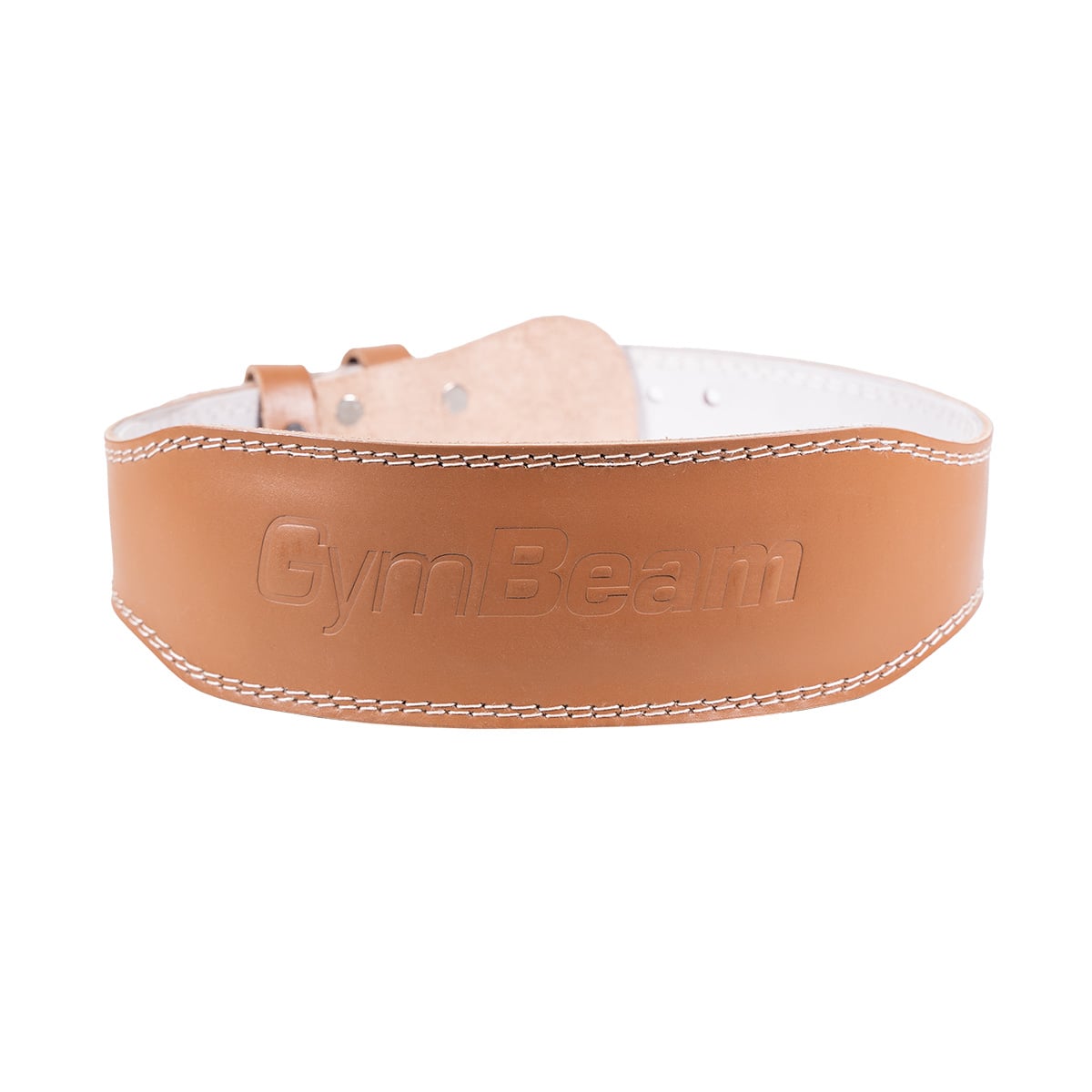 Full Leather Fitness Belt Brown - GymBeam